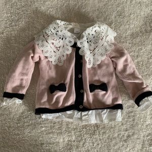 Cardigan and blouse combo